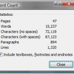 "Official" word count