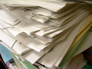 stack of job applications